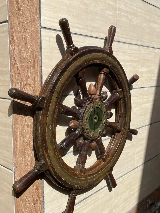 سکان لنج هندی|کلکسیون اشیاء عتیقه|بوشهر, |دیوار