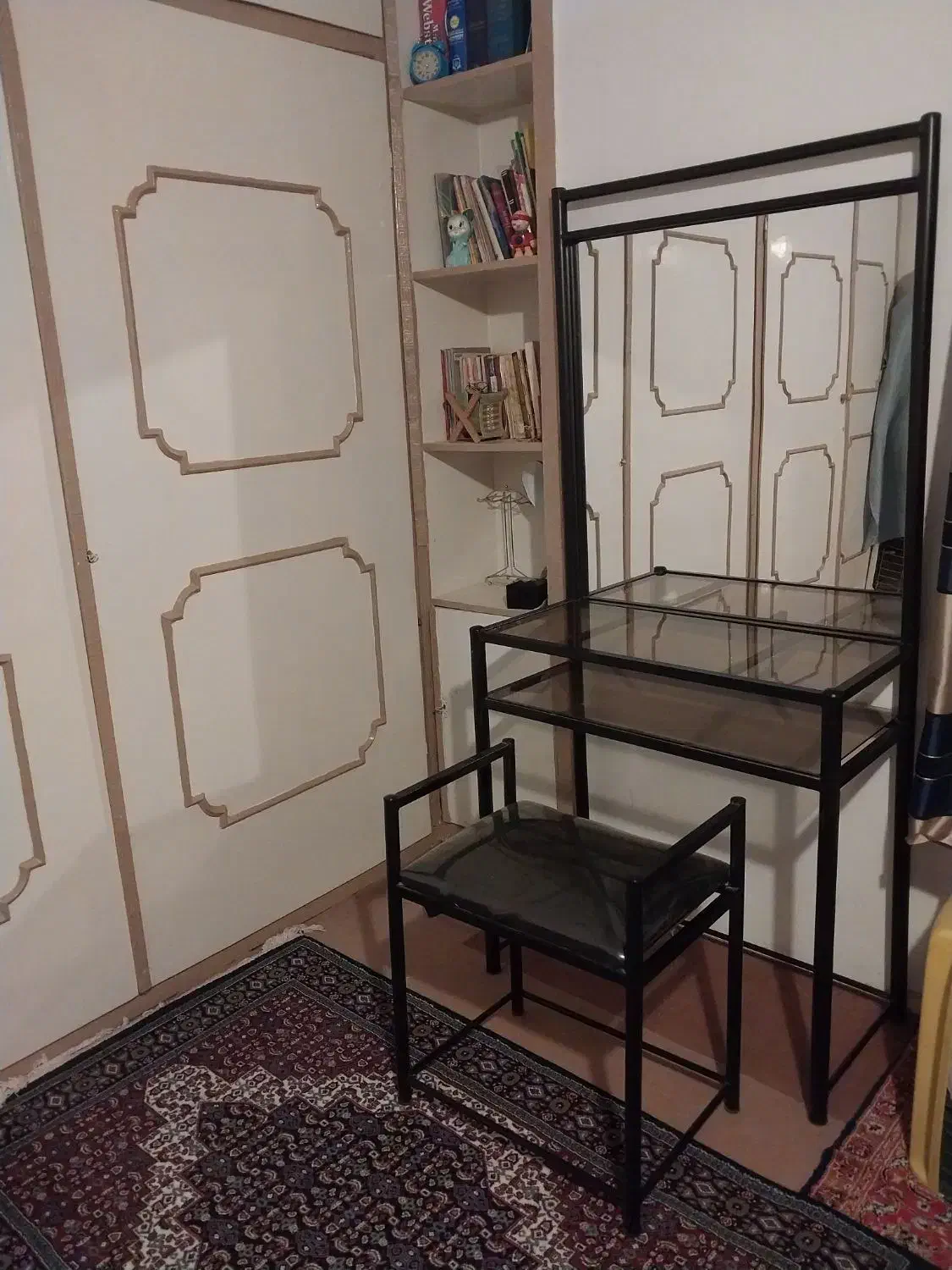 میز آرایش فرفورژه|تخت و سرویس خواب|سنندج, |دیوار