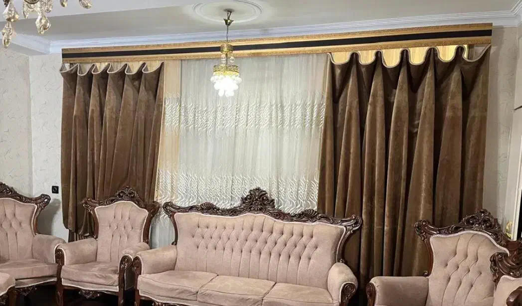 پرده پارچه ترک|پرده، رانر، رومیزی|تهران, امیر بهادر|دیوار