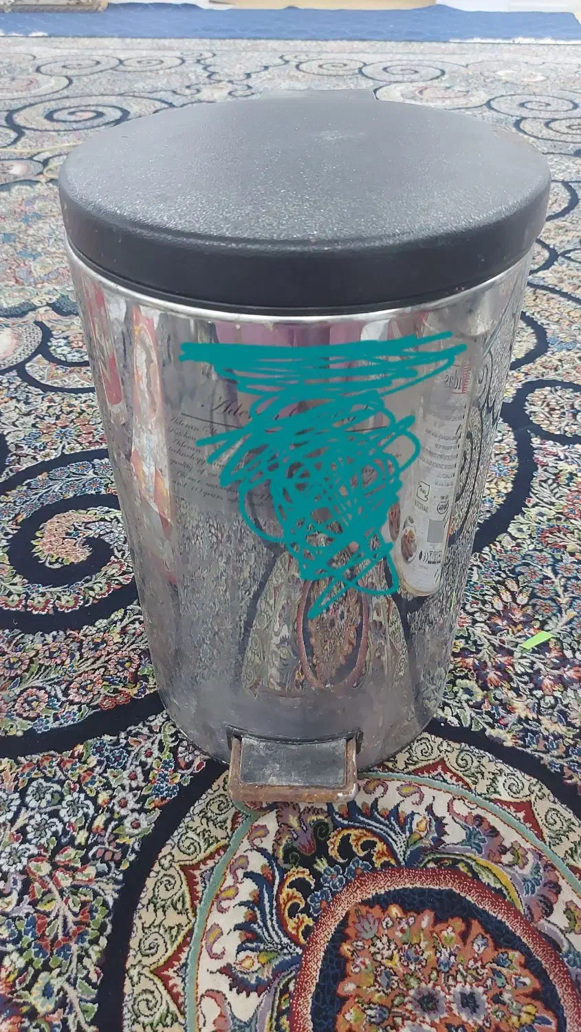 سطل آشغال استیل پدال دار|لوازم نظافت|بیرجند, |دیوار