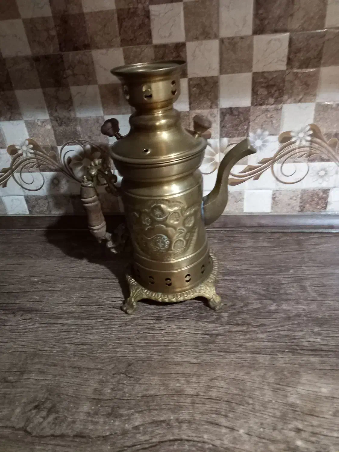 کتری برنجی|قوری، کتری، قهوهساز دستی|همدان, |دیوار