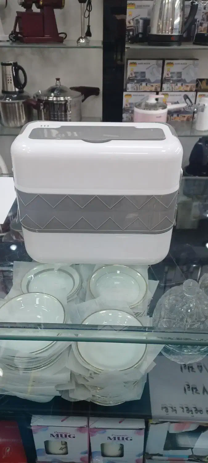 ظرف غذا دو طبقه برقی|ظروف نگهدارنده، پلاستیکی، یک‌بارمصرف|کرج, مصباح|دیوار