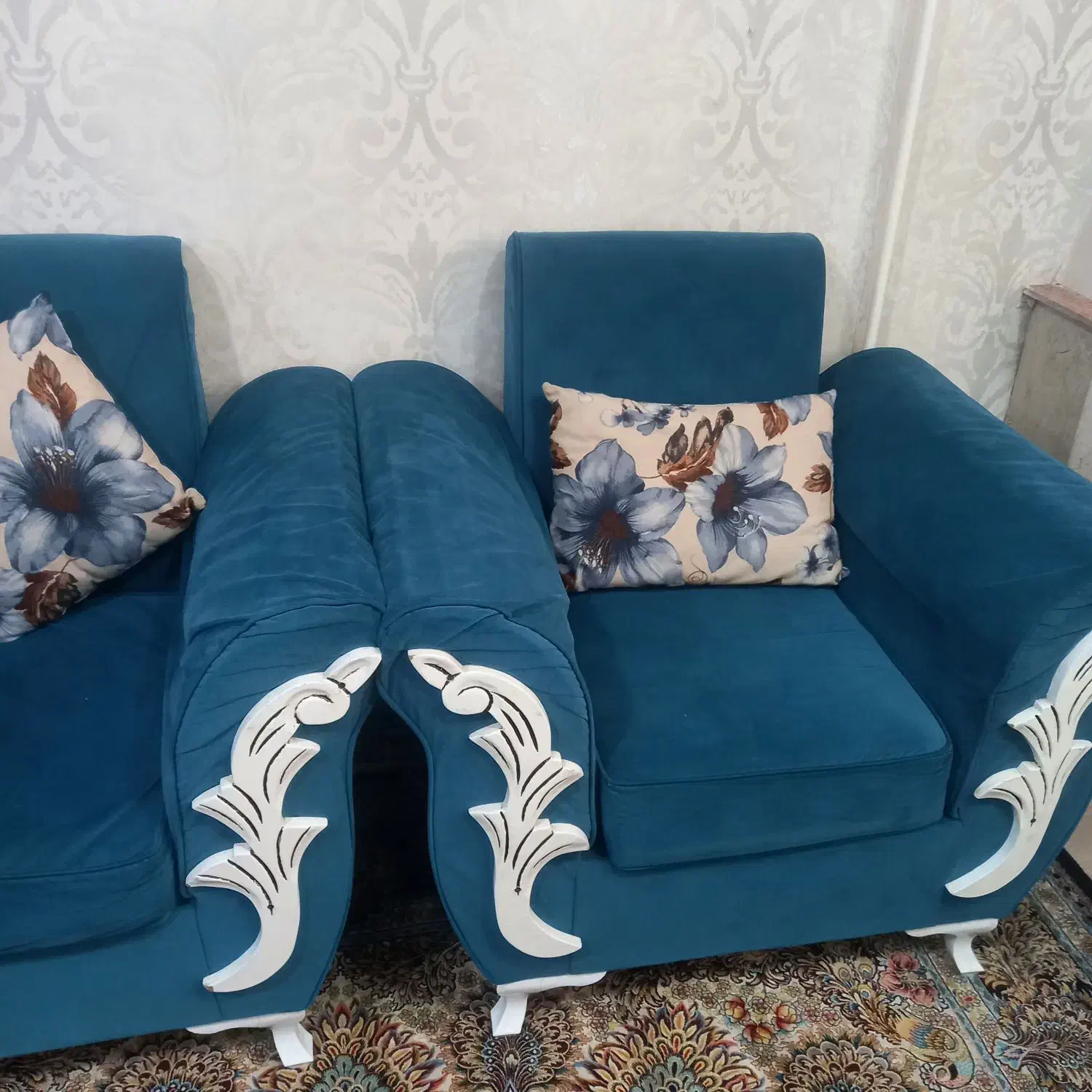 یک دست مبل ۹ نفره|مبلمان خانگی و میز عسلی|رشت, فلسطین|دیوار