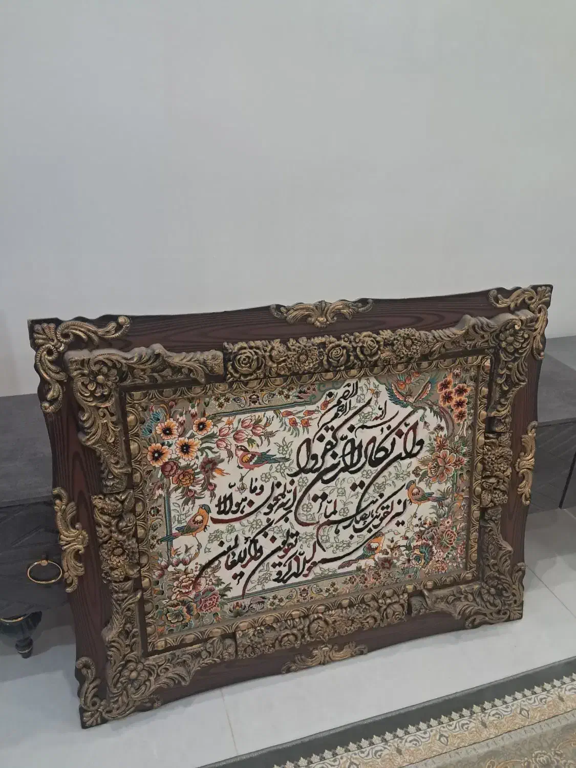 تابلو فرش|تابلو فرش|رشت, گلباغ نماز|دیوار