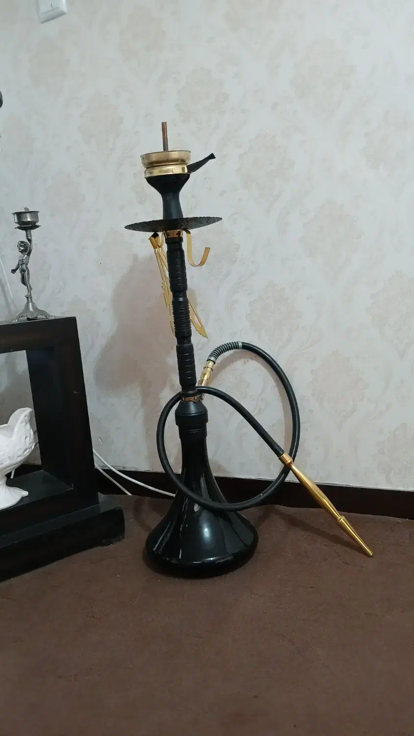 فروش یک عدد قلیان فلزی مارک کینگ|صنایع دستی و سایر لوازم تزئینی|شهرکرد, |دیوار