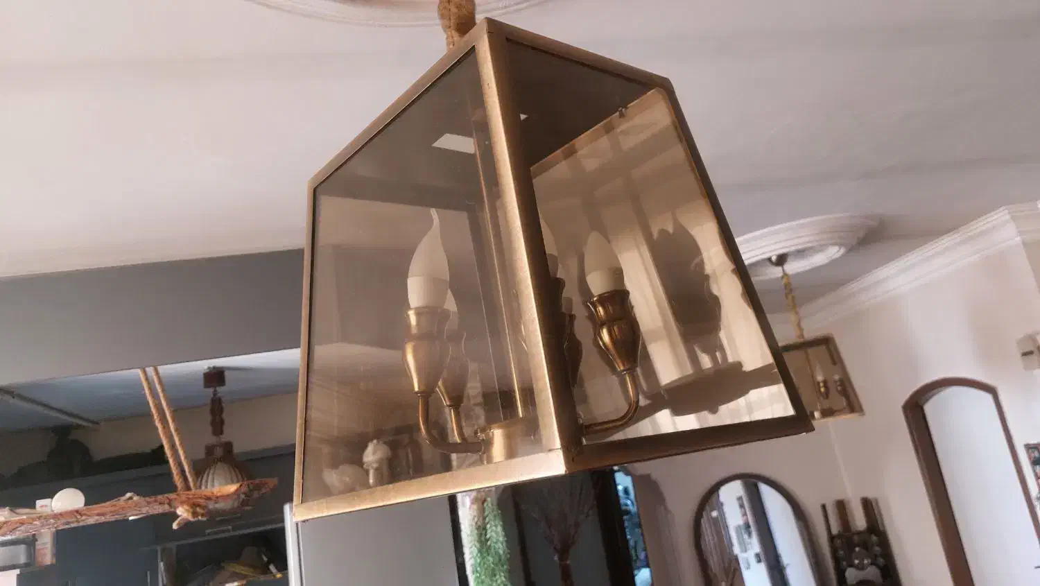 لوستر دو عدد با لامپهاش|لوستر و چراغ آویز|مشهد, فرهنگیان (شهرک غرب)|دیوار