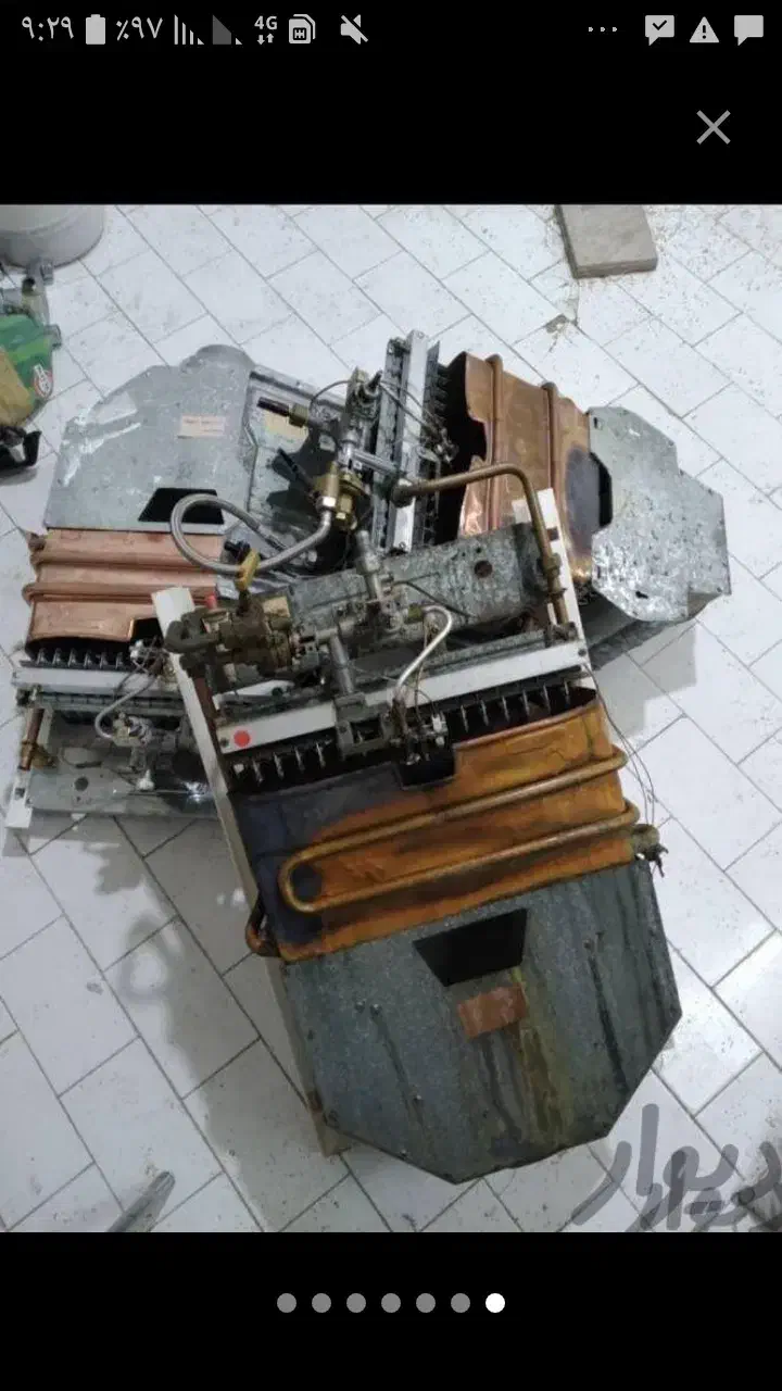 انواع و اقسام آبگرمکن  دیواری و زمینی پوسیده سوراخ|آبگرمکن، پکیج، شوفاژ|بروجرد, |دیوار