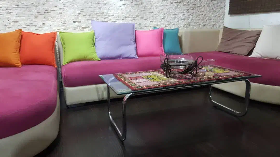 مبلمان دور همی ۷ نفره.چوب و چرم|مبلمان خانگی و میز عسلی|بندرعباس, |دیوار