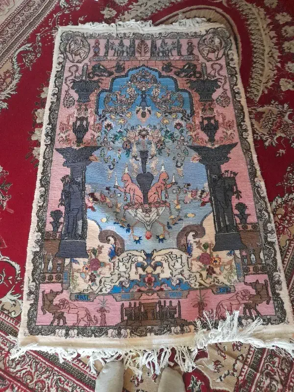 قالی نایینی|فرش|اصفهان, فرودگاه|دیوار