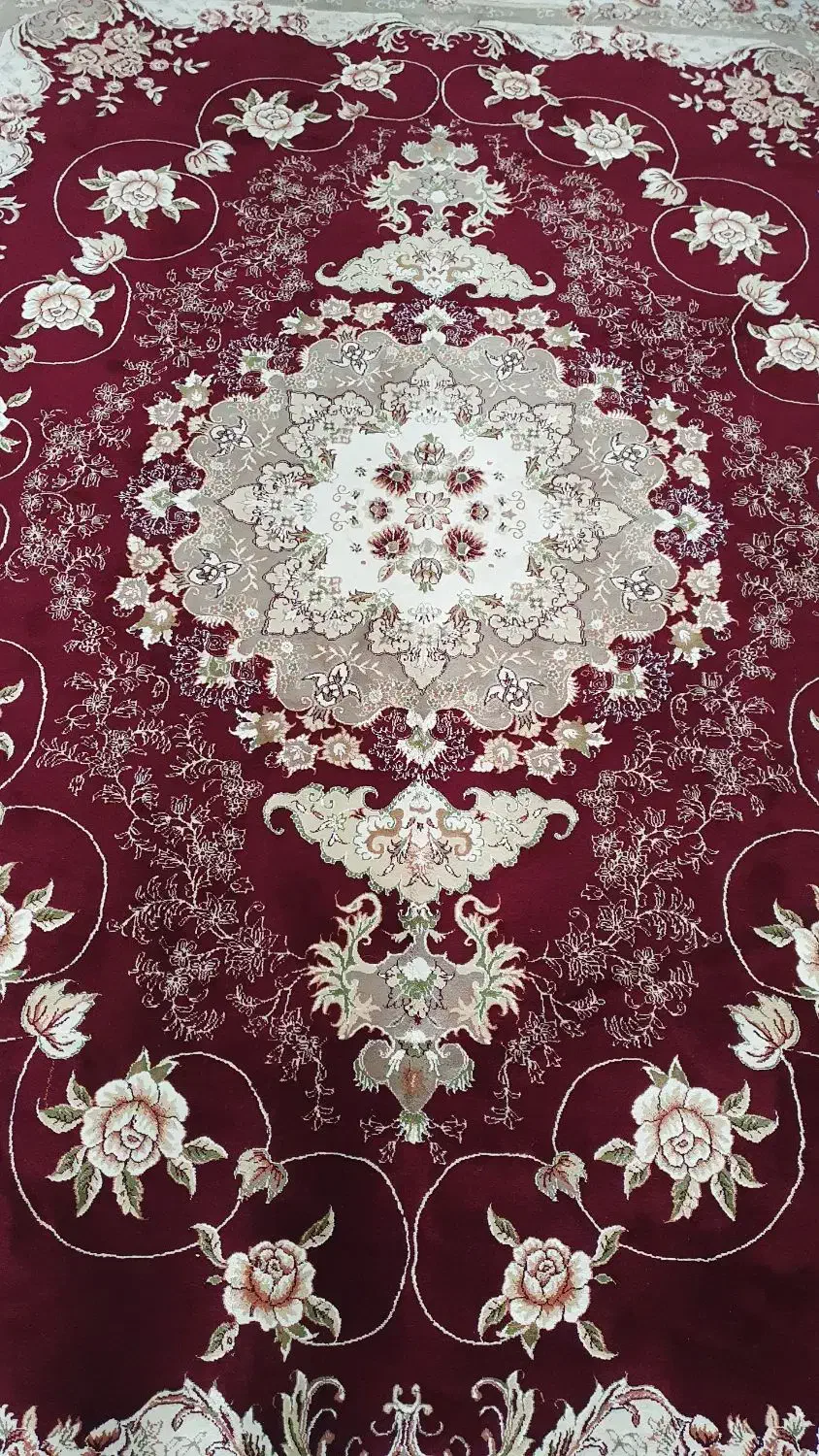 فرش ۱۲ متری جفت ۵۰۰ شانه تمام نخ|فرش|خاوران, |دیوار