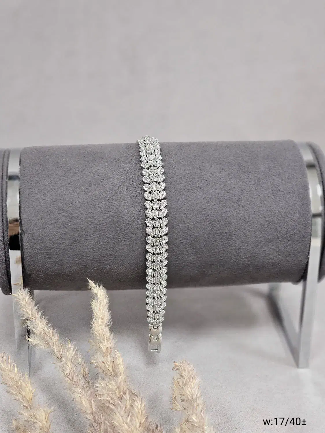 دستبند نقره قالب طلا با آبکاری طلا سفید۳۳-۲۹-۴۶-۴۱|بدلیجات|تبریز, |دیوار