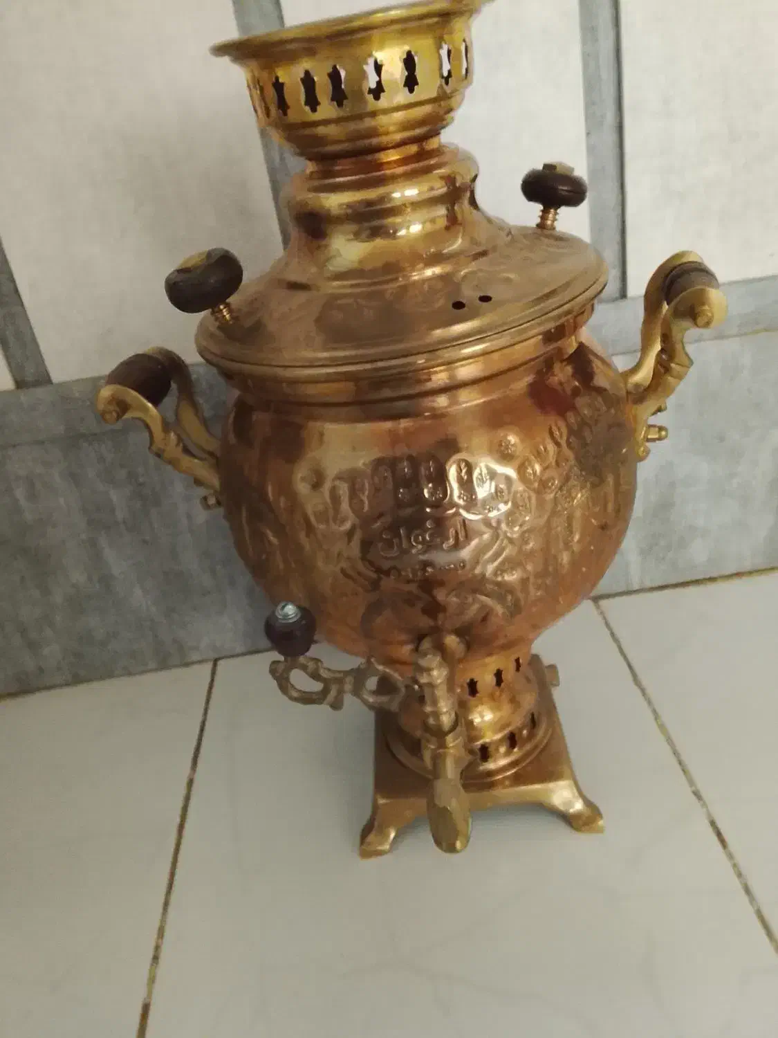 سماور طلایی|کلکسیون اشیاء عتیقه|مشهد, فاطمیه|دیوار