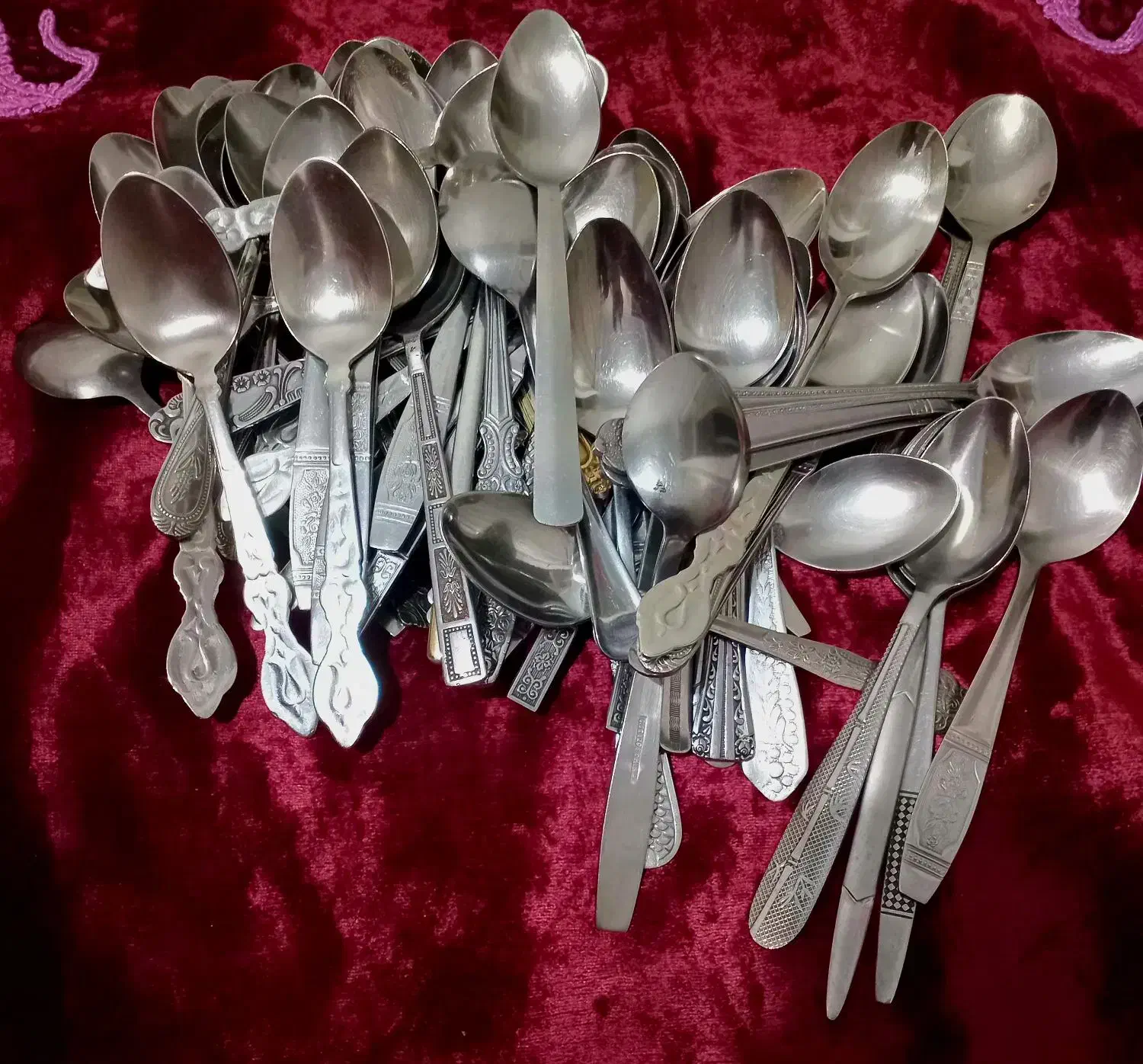 قاقش چنگال قدیمی درهم ژاپنی ضخیم محکم|ظروف سرو و پذیرایی|تهران, والفجر|دیوار