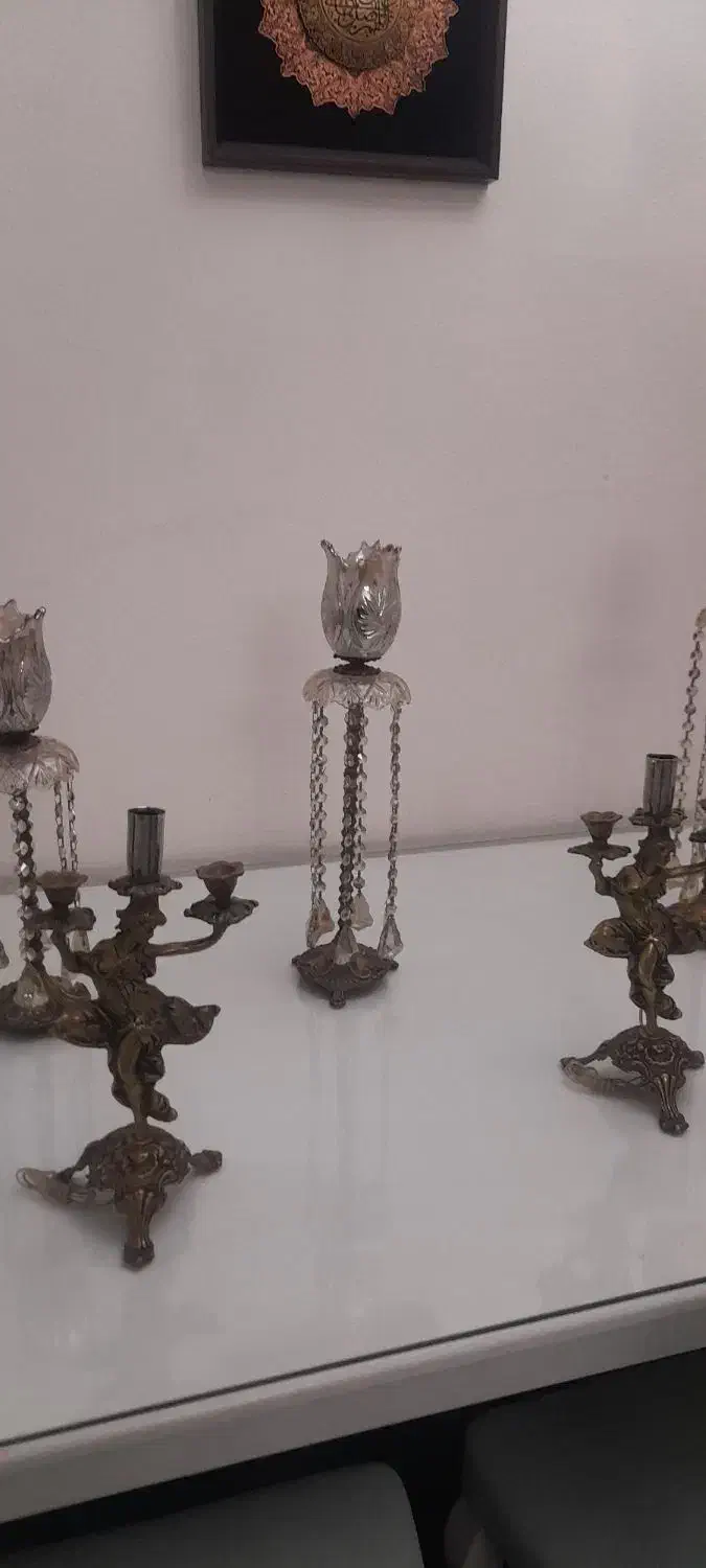 شمعدون برنز|لوستر و چراغ آویز|پاکدشت, پاکدشت (مامازند)|دیوار