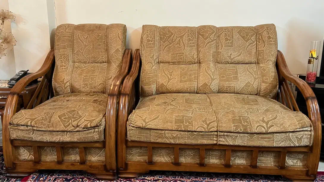 مبلمان ۸ نفره به همراه ست عسلی و میز جلو مبل|مبلمان خانگی و میز عسلی|تهران, دولاب|دیوار