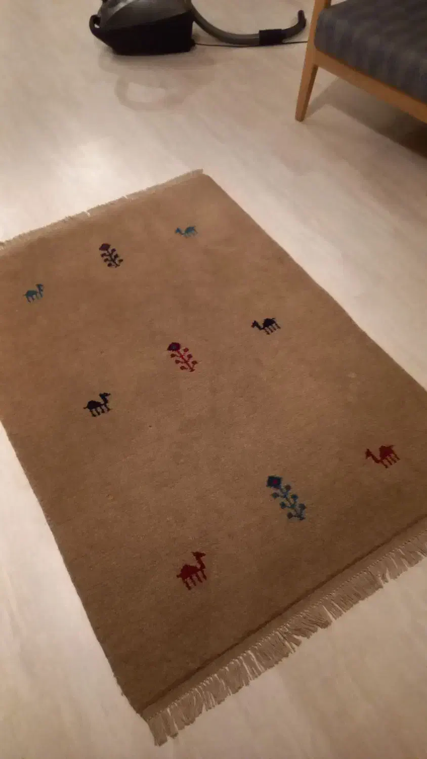 قالیچه گبه دستبافت  یک در۱/۵ نونو|گلیم، جاجیم، گبه|پردیس, فاز ۳|دیوار