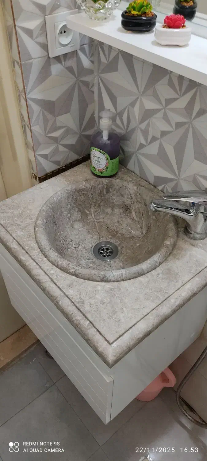 روشویی از جنس سنگ|لوازم سرویس بهداشتی|چهاردانگه (تهران), |دیوار