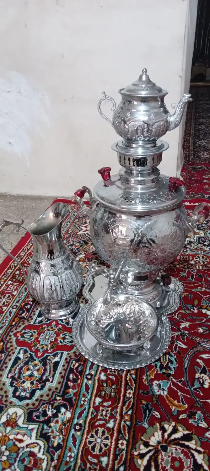 سرویس سماور گازی ۶ لیتری میلاد|سماور، چایساز، قهوهساز|تهران, مولوی|دیوار