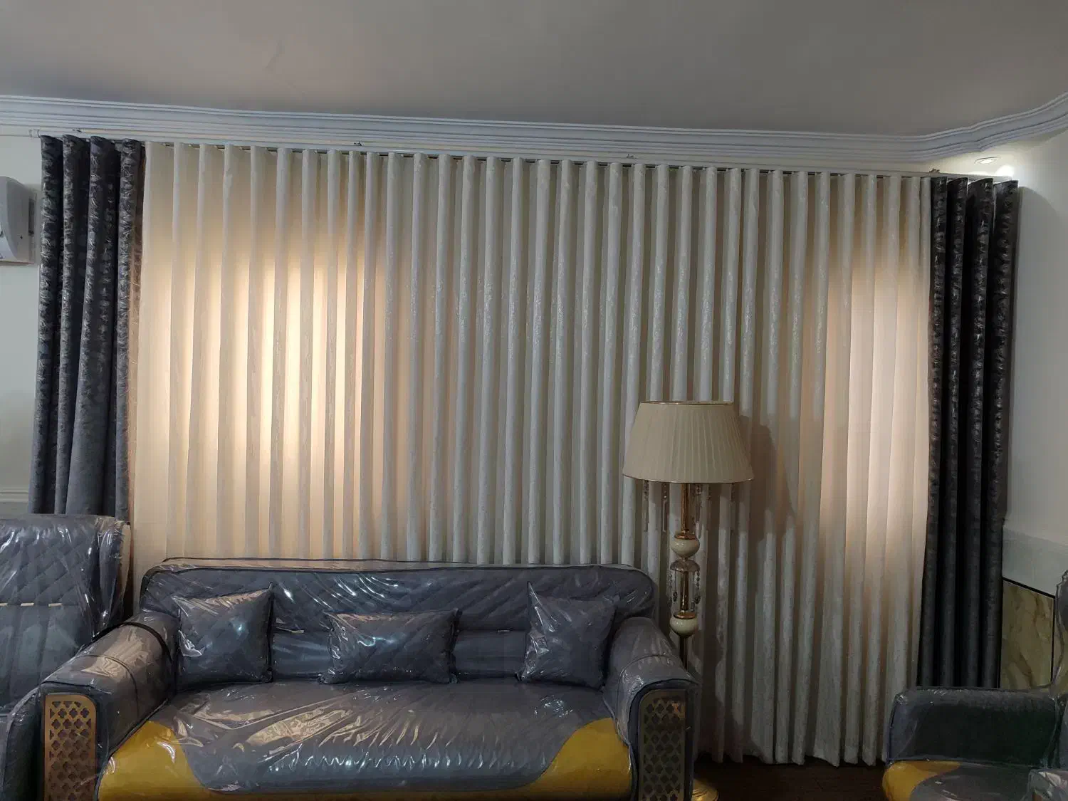 پرده طلاکوب مینیمال|پرده، رانر، رومیزی|زابل, |دیوار