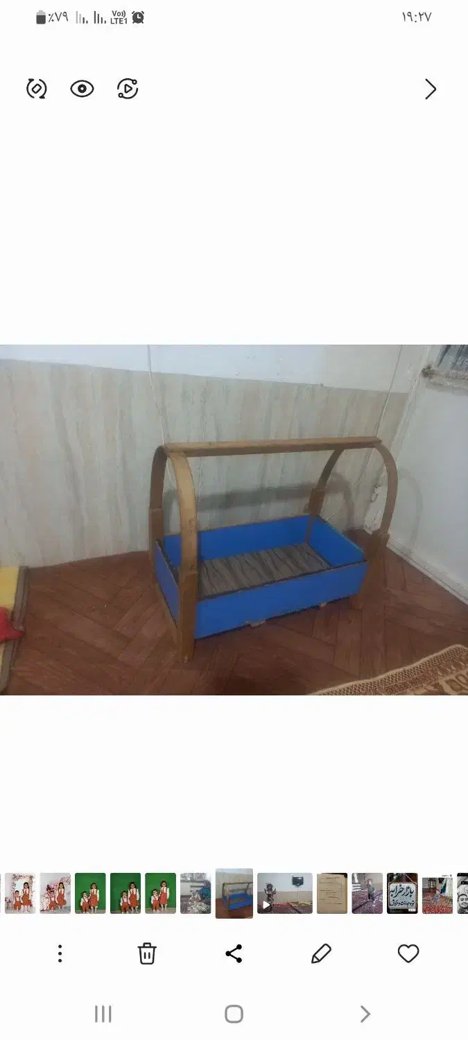 گهواره چوبی|تخت و صندلی بچه|اردبیل, |دیوار