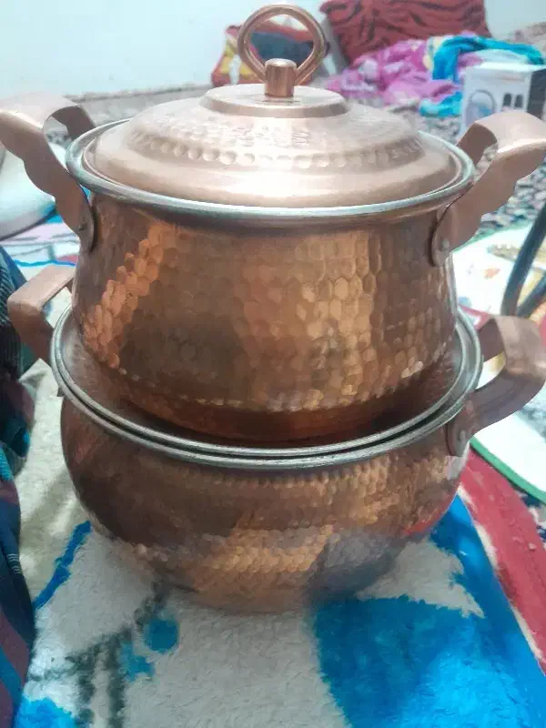 دوعدد قابلمه مسی نو|ظروف پختوپز|نورآباد, |دیوار