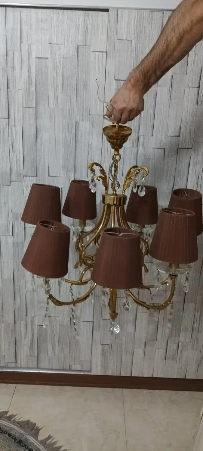 لوستر شیددار|لوستر و چراغ آویز|تهران, شهرک دریا|دیوار