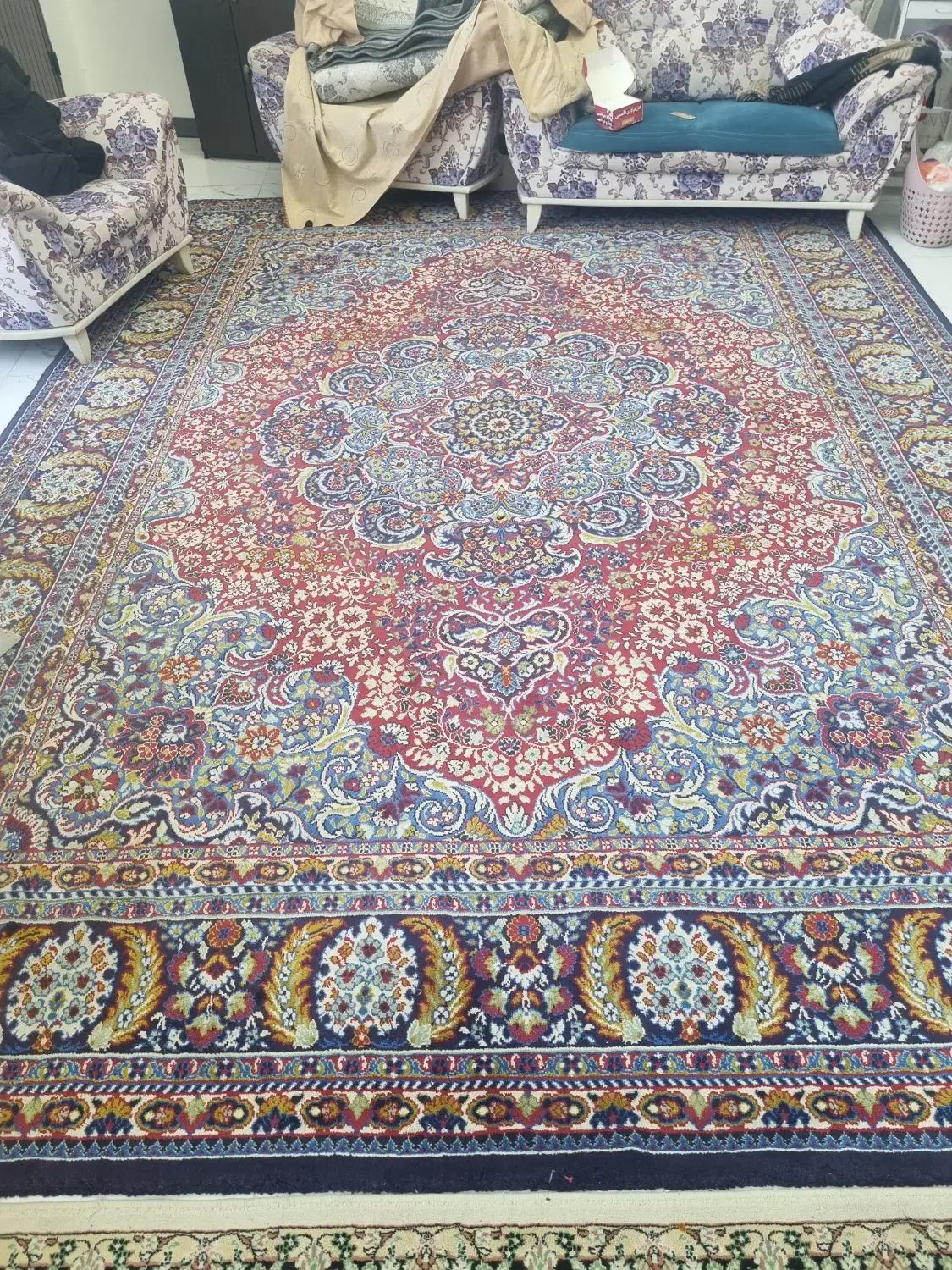 فرش ۱۲ متری|فرش|امامزاده عبدالله, |دیوار