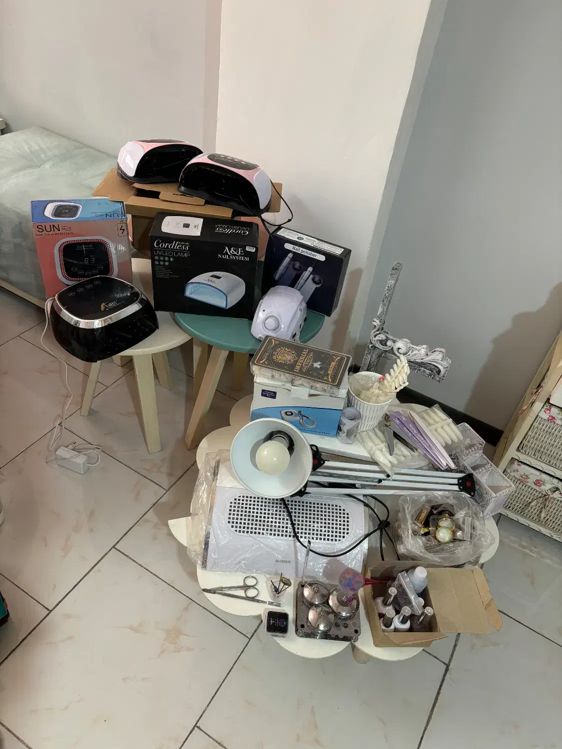 وسایل کاشت و طراحی ناخن|آرایشی، بهداشتی، درمانی|کرج, کیانمهر|دیوار