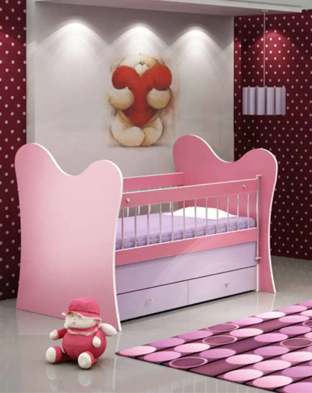 تخت خواب نوزادی|تخت و سرویس خواب|قرچک, میرزائی جنوبی|دیوار