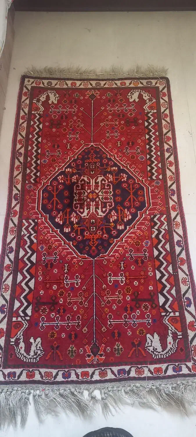 قالیچه کوچک قدیمی|فرش|شیراز, دروازه اصفهان|دیوار