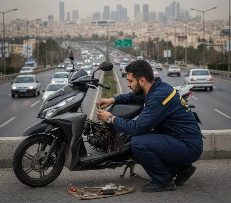 موتورسازی سیار امداد موتور پنچری سیار تعمیر در محل|خدمات موتور و ماشین|تهران, ونک|دیوار