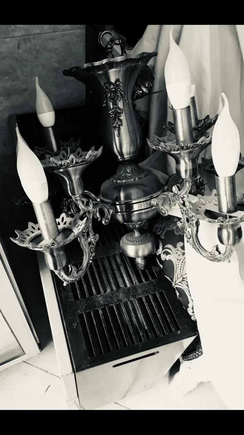 فروش لوستر برونز  ۱۰ شاخه|لوستر و چراغ آویز|فردیس, سپید دشت|دیوار