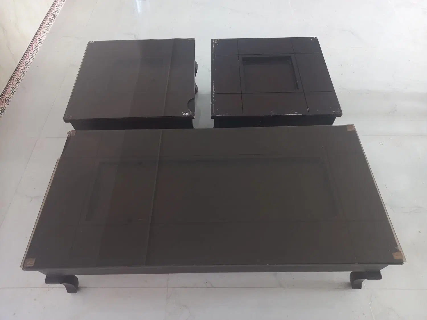 میز عسلی با پرده آشپزخانه|مبلمان خانگی و میز عسلی|تربت جام, جامرود|دیوار