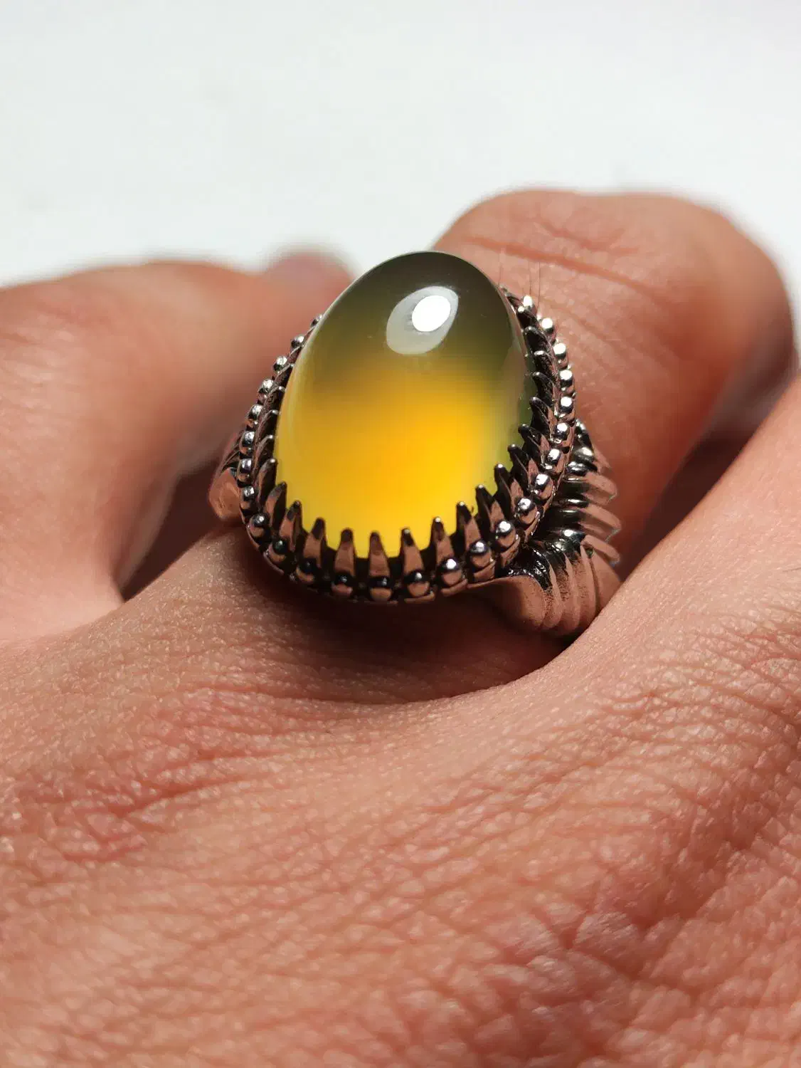 عقیق زرد یمن لامپی دستساز|جواهرات|قم, صفائیه|دیوار