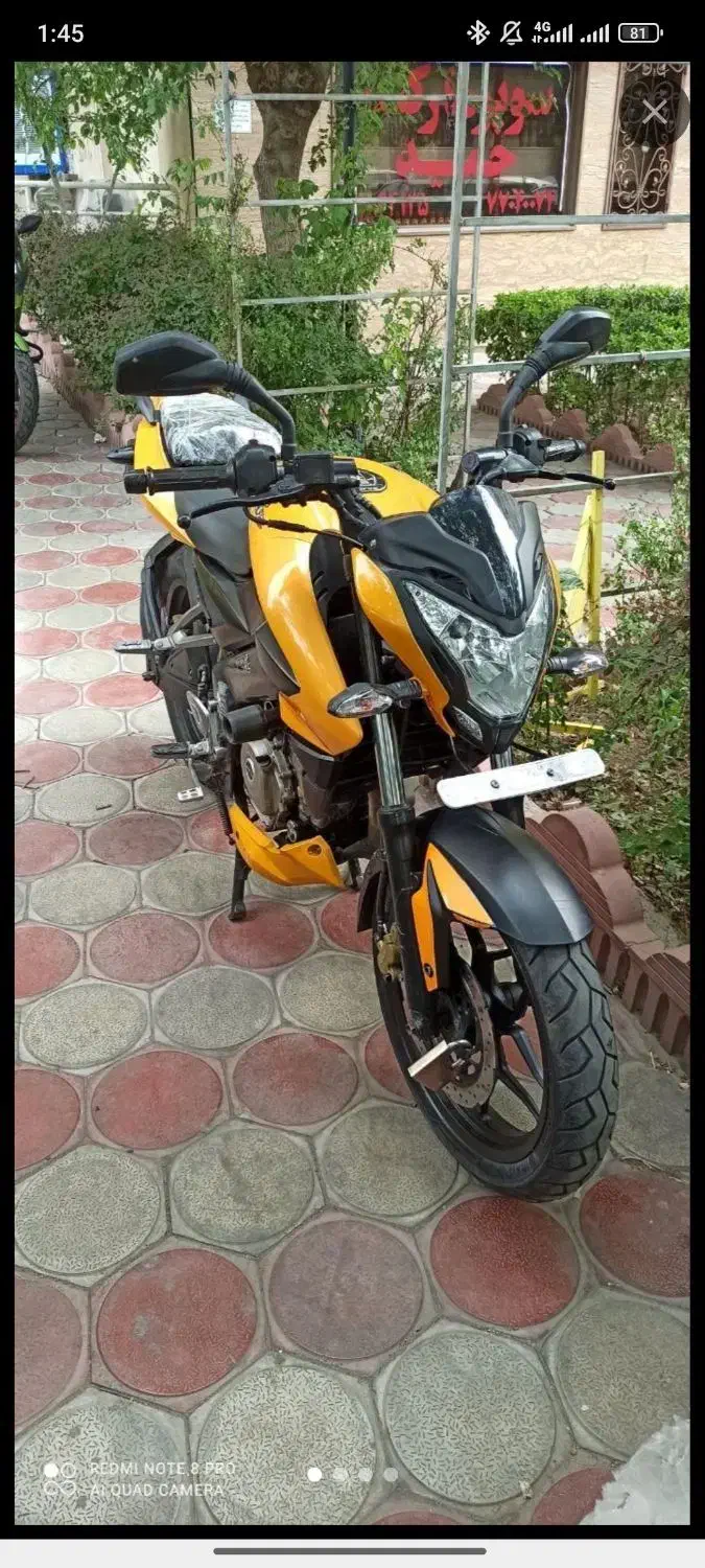ns200 تک رنگ خاص انجین طلا|موتورسیکلت|تهران, خاوران|دیوار