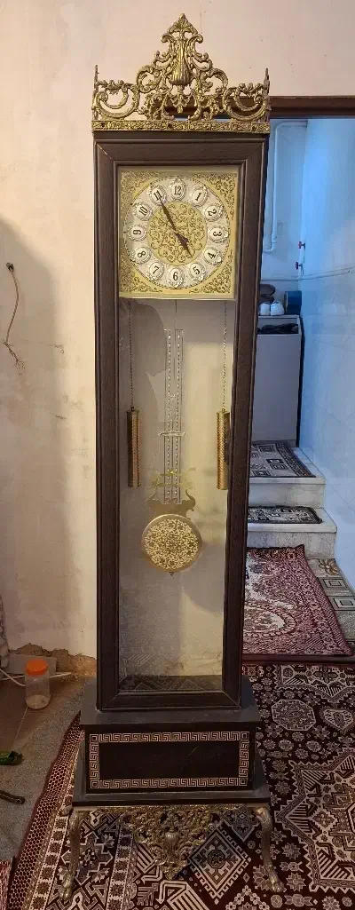 ساعت ایستاده چوبی و برنز|ساعت دیواری و تزئینی|رباط‌کریم, رباط‌کریم|دیوار
