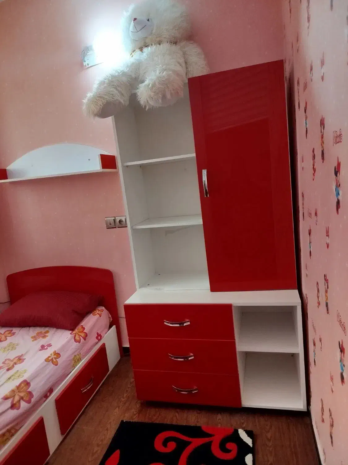 کمد و تخت نوجوان و کودک|تخت و سرویس خواب|میاندوآب, |دیوار