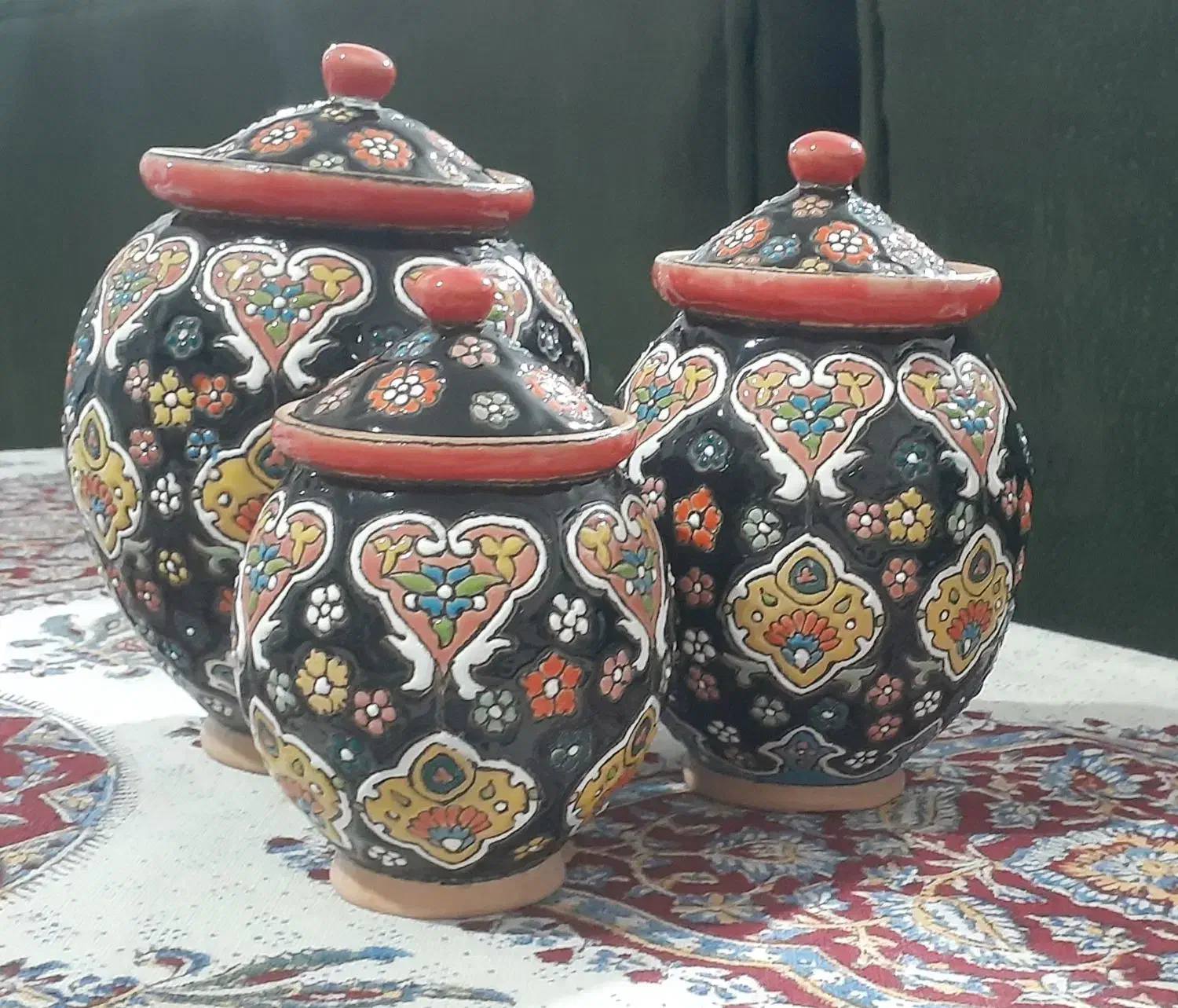 جاادویه سفالی میناکاری|صنایع دستی و سایر لوازم تزئینی|بم, |دیوار