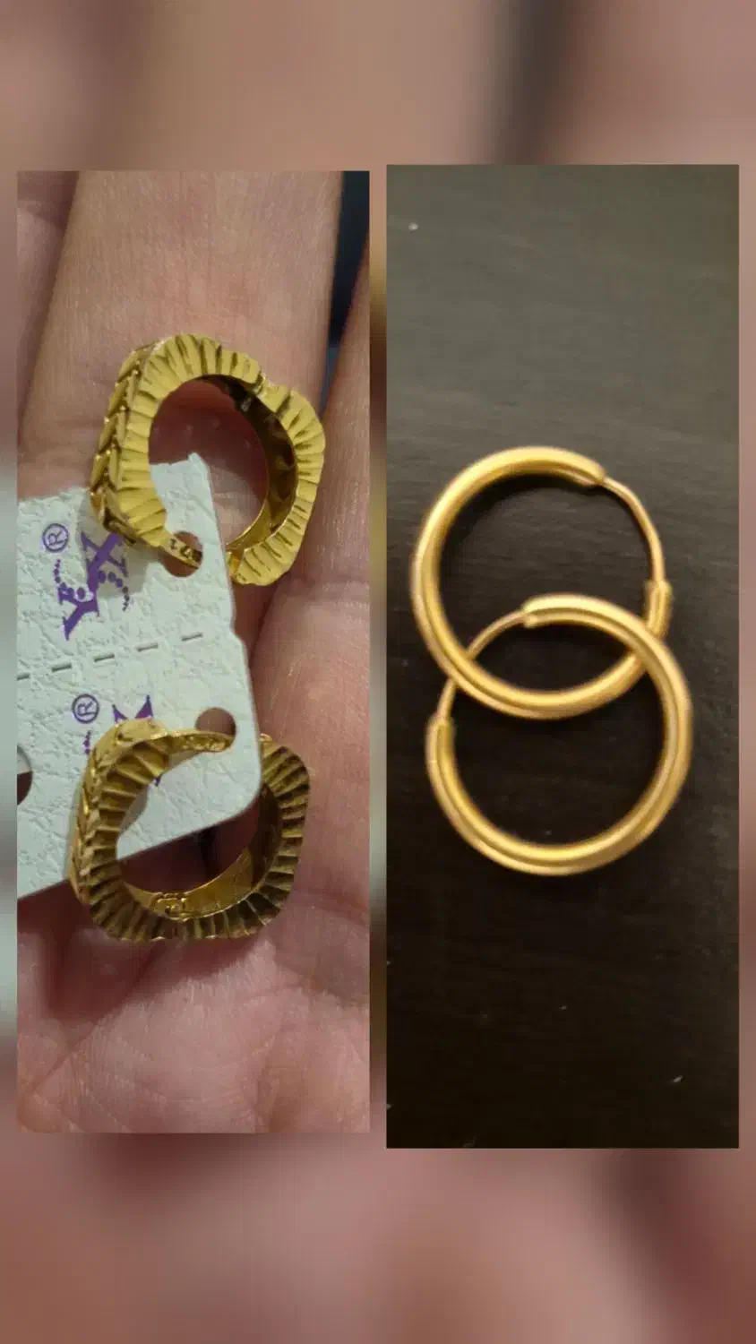 دو جفت گوشواره طلا|جواهرات|اصفهان, چشمه باقرخان|دیوار