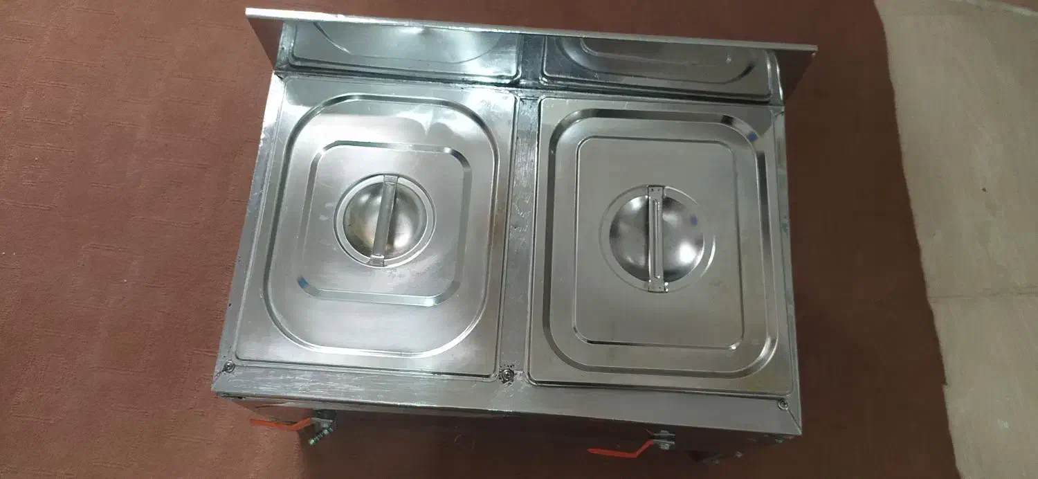 سرخ کن دو لگن استیل پایه دار|کافیشاپ و رستوران|سرپل ذهاب, |دیوار