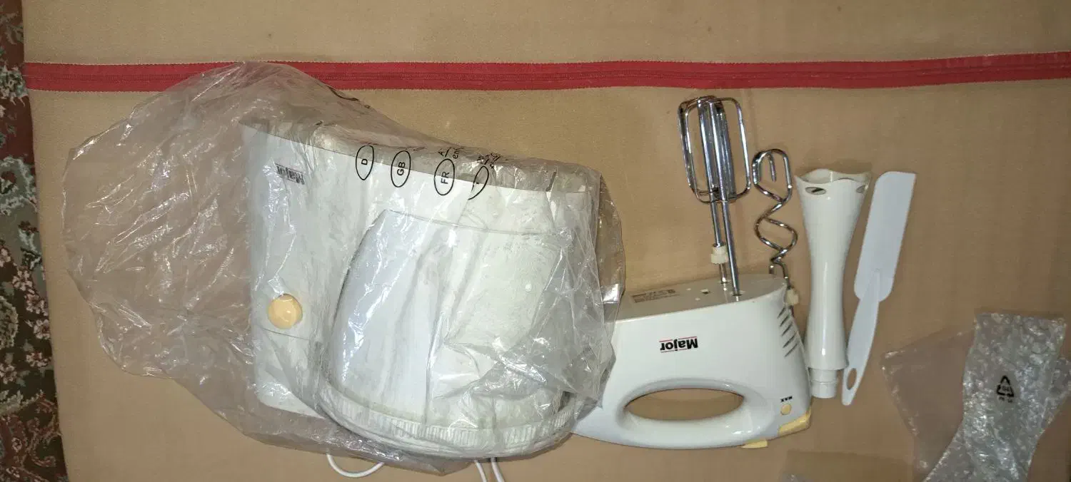 مخلوط کن و خمیر گیر با کشتکوب برقی میجر کاملا نو|خردکن، آسیاب، غذاساز|رشت, پاره بیجار|دیوار