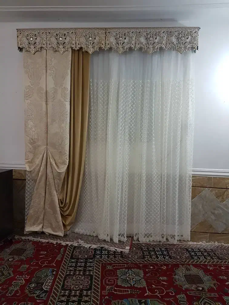 روزی ۵۰ تومن بده پنجره خونتو باپرده قسطی زینت بده|پرده، رانر، رومیزی|اهواز, شریعتی جنوبی|دیوار