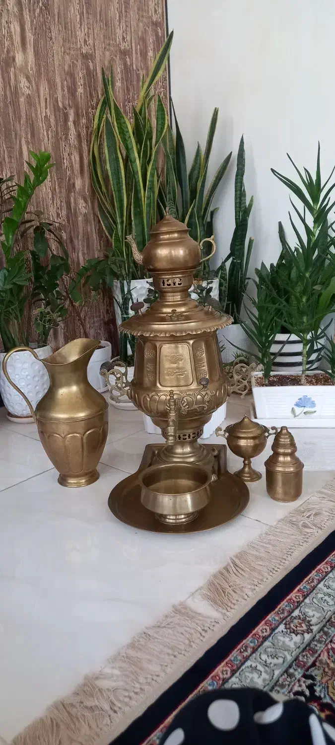 سماور برنز شتر بان|سماور، چای‌ساز، قهوه‌ساز|اهواز, منبع اب|دیوار