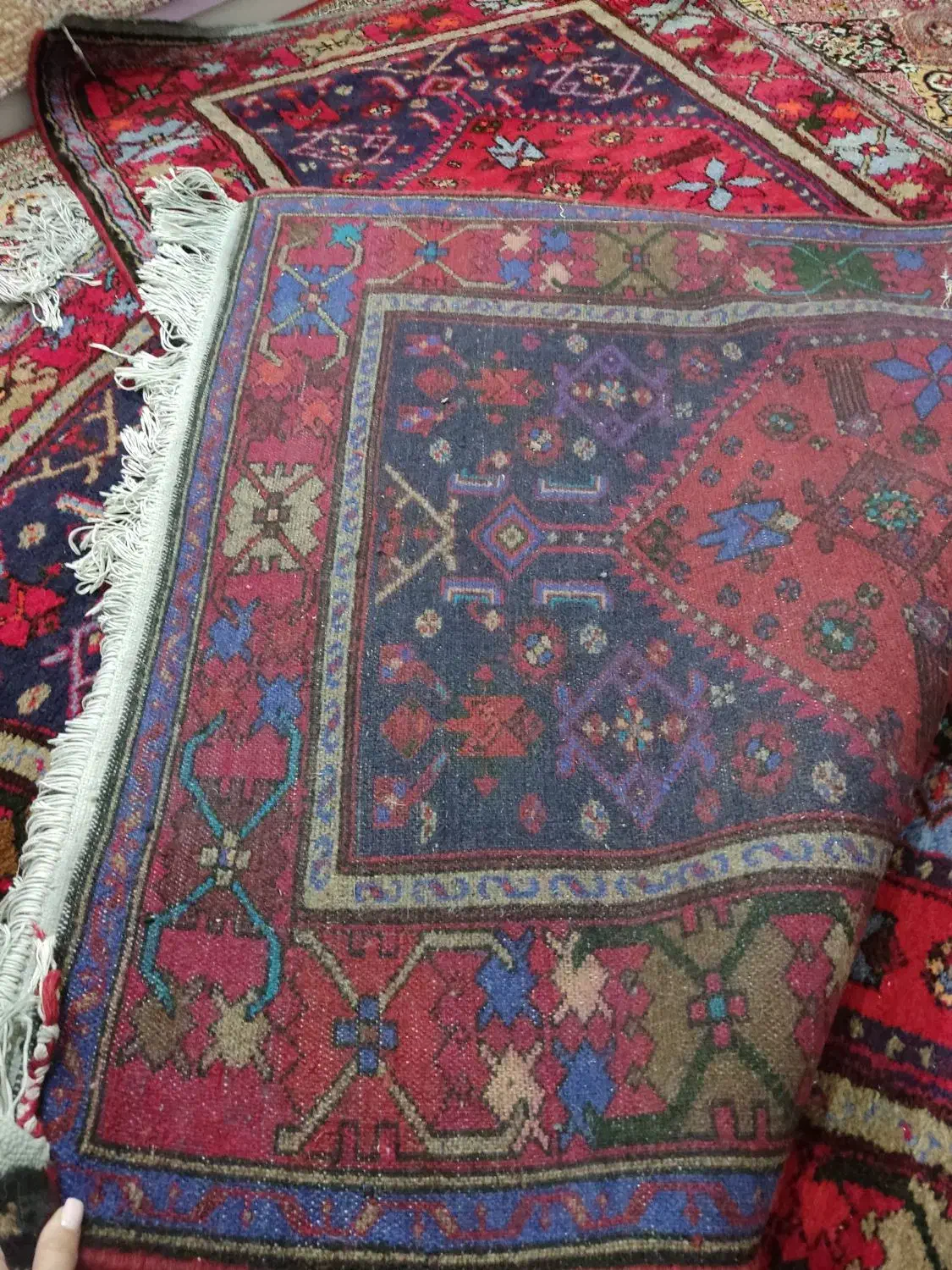 فرش دست بافت دو عدد سالم سالم|فرش|ابهر, |دیوار