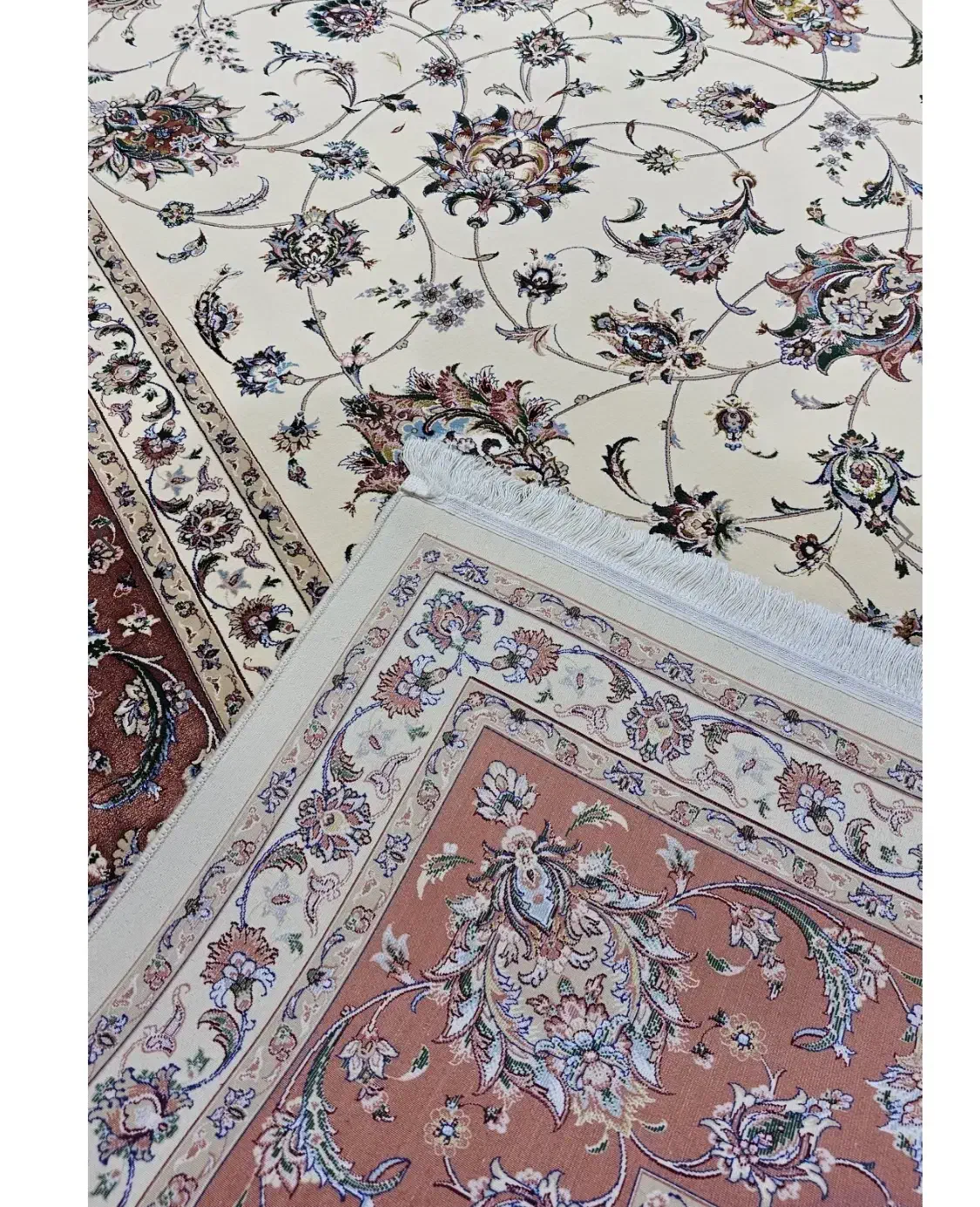 فرش ماشینی بهشتی ابریشمی هیلا،موزی T-08|فرش|خارک, |دیوار