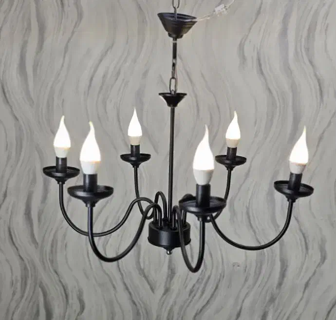 لوستر ۶شاخه  مدرن|لوستر و چراغ آویز|فردیس, فردیس|دیوار