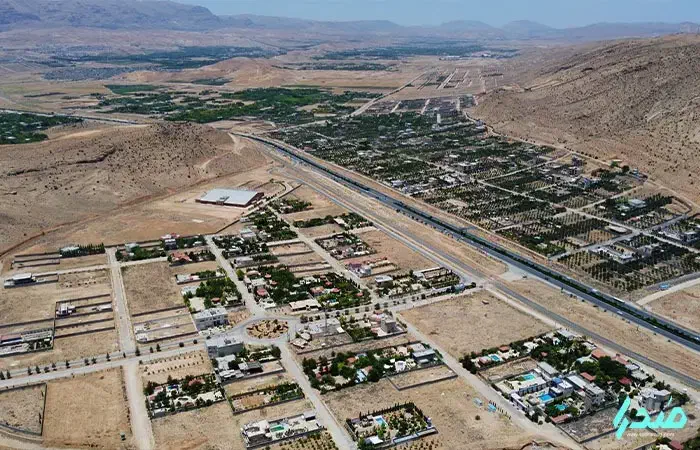 زمین در قصر سبز صدرا|فروش زمین و ملک کلنگی|شیراز, باغشهر قصر سبز|دیوار