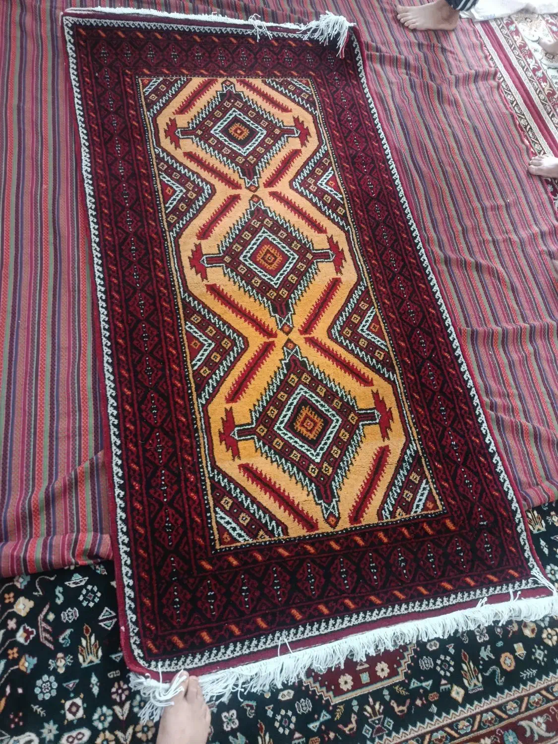 قالیچه|فرش|بجستان, |دیوار