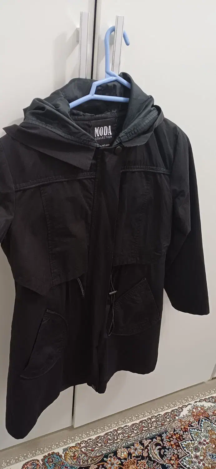 بارانی مشکی شیک|لباس|قروه, |دیوار