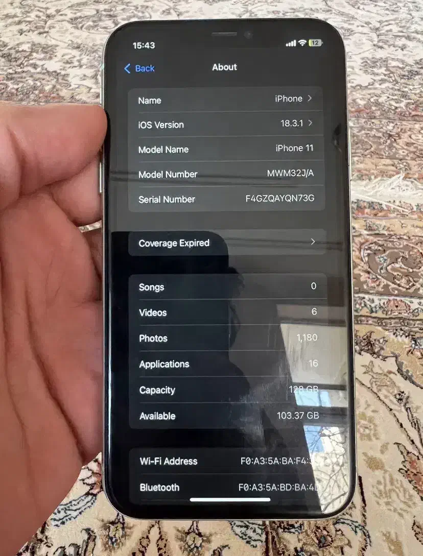 آیفون 11 نرمال پارت نامبر ژاپن|موبایل|شیراز, حجت آباد|دیوار